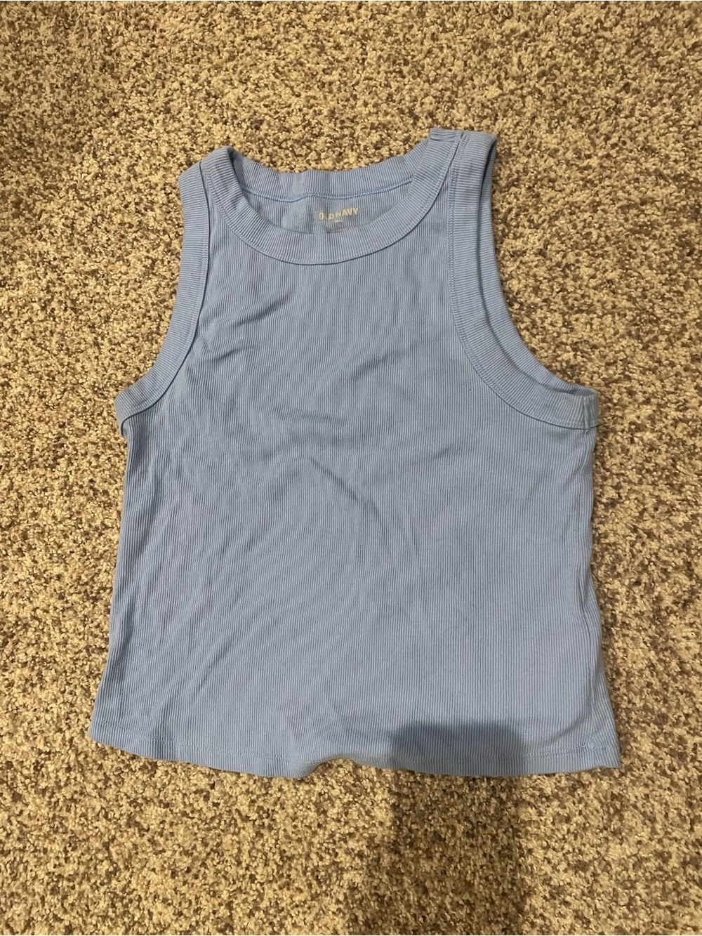 Old Navy Baby Blue Ribbed Tank Top — Women